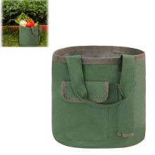 Garden Tool Bucket Bag, Waterproof 20L Canvas Bucket Bag with Multiple Pockets for Tool Storage and Lawn Care