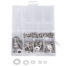660 pezzi Rondelle piane in acciaio inossidabile M3 M4 M5 M6 M8 M10 Confezione assortita Durevole