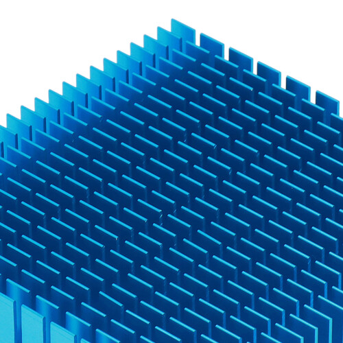 Dissipatore in alluminio 120x120x20mm Blu HighPower 2
