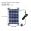 Kit de fuente solar de 10V 5W, panel de 27,5 x 17,5 cm, ABS 8