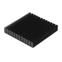 Dissipatore in alluminio robusto per PCB della CPU 120x120x20mm ad alta potenza nero
