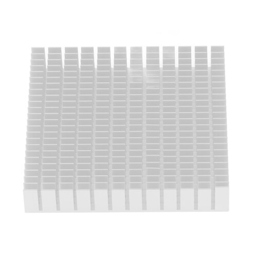 Disipador de aluminio 120x120x20mm Blanco