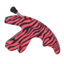 Daumenbogen Auslöser 3-Finger Sensibel Bequemer Griff Daumenbogen für Outdoor-Bogenschießen Rosa