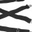Black Elastic Widened Adjustable Suspenders 5x110cm for Men 4