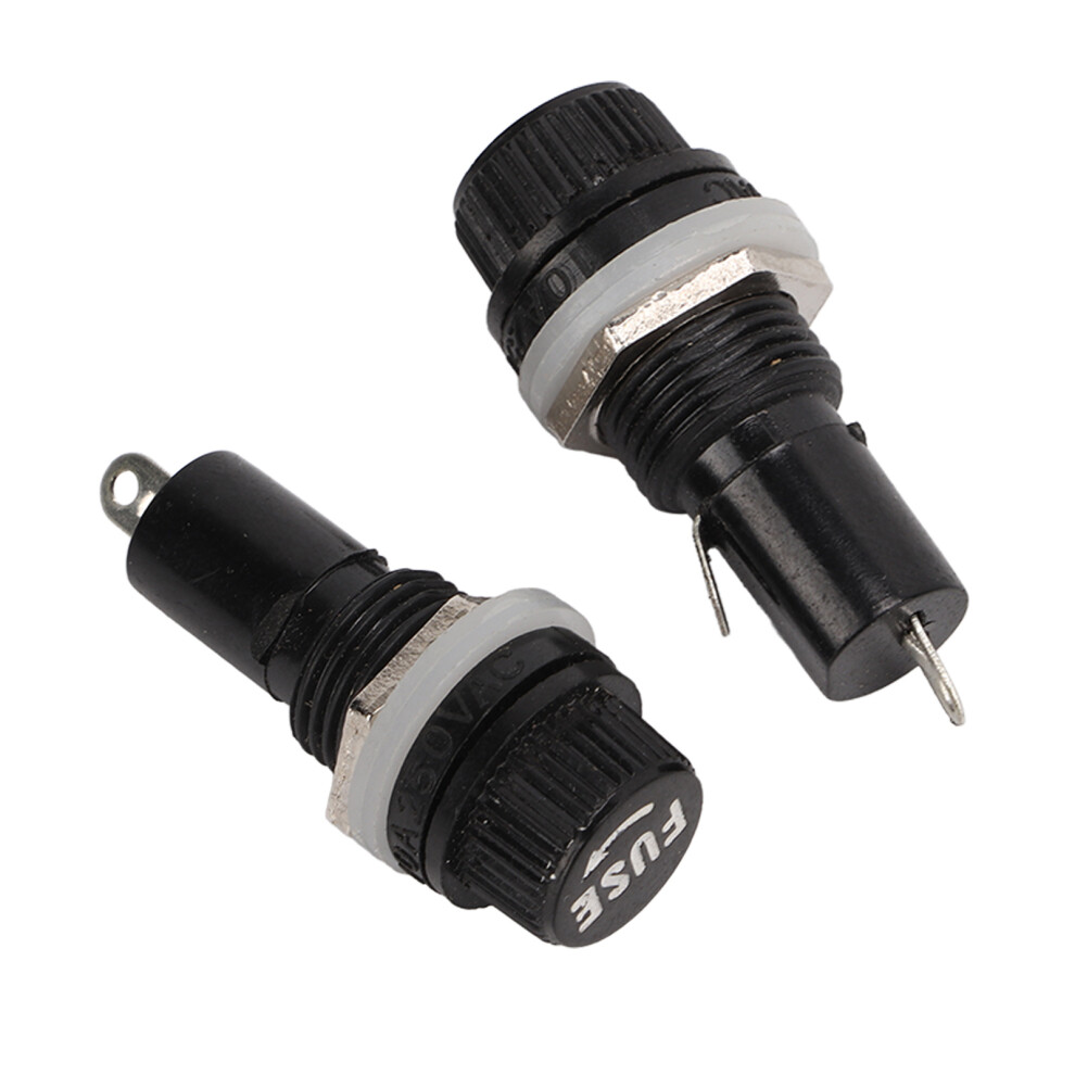 100Pcs Fuse Holder 5X20mm 10A 250V For Electronic & Industrial Use 5031340272135