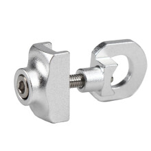 Aluminum Alloy Chain Tensioner for Folding Bikes, Compatible with Zipper Style, Silver Finish