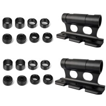 Fork Mount Bicycle Holder - 2 Pieces Aluminium Alloy Waterproof Fork Holder for 5/12/15x100mm, 15x110mm with 8 Pairs Side Covers