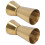 Jigger de doble cara de 25/50 ml, acero inoxidable dorado 16