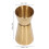 Jigger de doble cara de 25/50 ml, acero inoxidable dorado 6