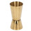 Jigger de doble cara de 25/50 ml, acero inoxidable dorado 10