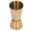 Jigger de doble cara de 25/50 ml, acero inoxidable dorado 3