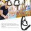 Kids Gymnastic Pull Up Rings with 331lb Capacity Adjustable Straps Black 11