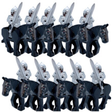 (Style F) Medieval castles rings spirits Roman warriors forest guards mountswarhorses Minifigures Kids Toys Gifts