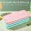 Small Ice Cube Trays with Lid,for Freezer with Lid,2 Pack Easy-Release 3