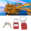 Hasp di blocco da 38 mm/1,5 in, hasp a 6-fori + lucchetto 1