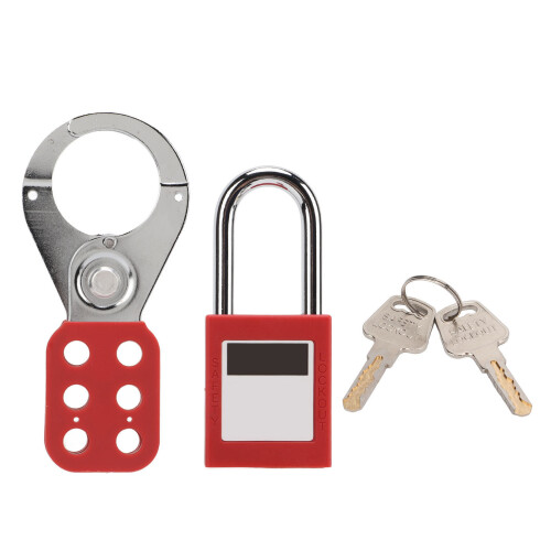 Hasp di blocco da 38 mm/1,5 in, hasp a 6-fori + lucchetto 1