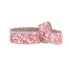 Cinta de strass 2 m x 2 cm Rosa Spec-1 Prensado en caliente