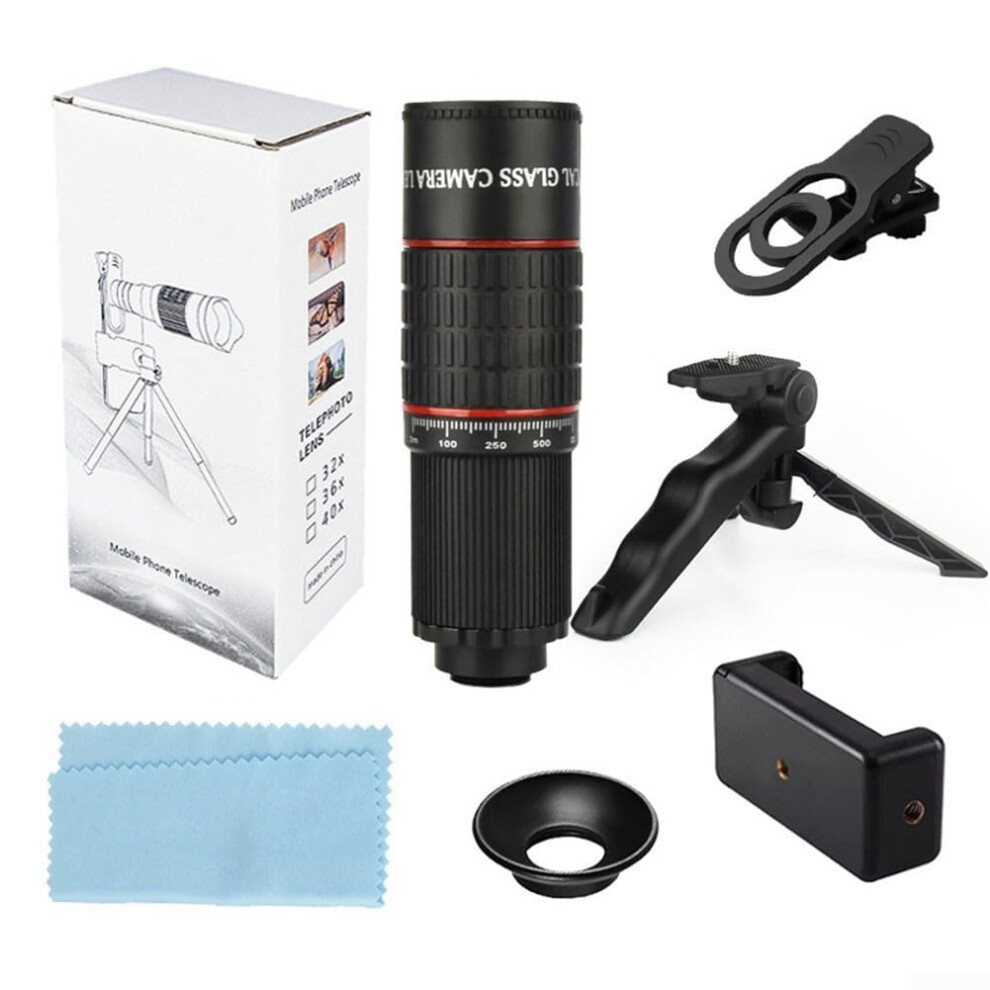 22X Telephoto Lens With Tripod For Smartphone Users - High Magnification, Portable, Compatible With Iphone And Android 6947110060835