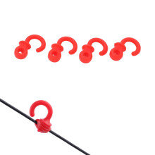 4Pcs Rubber Archery Bow String Silencers for Compound Bows Red, Shock Absorption