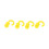 4Pcs Yellow Bow String Silencers for Archery Vibration Reduction 1
