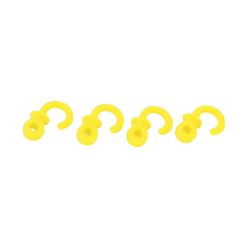 4Pcs Yellow Bow String Silencers for Archery Vibration Reduction