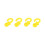 4Pcs Yellow Bow String Silencers for Archery Vibration Reduction 15