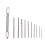 Rust Proof Durable Double Hand Drill Set with 2 Collet & Twist Bit 13