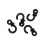 4Pcs Rubber Bow String Silencers for Compound & Outdoor Archery, 14g Black 9