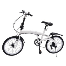 20 Inch Foldable City Bicycle | 7-Speed Carbon Steel Bike with Comfortable Seat and Lightweight Design