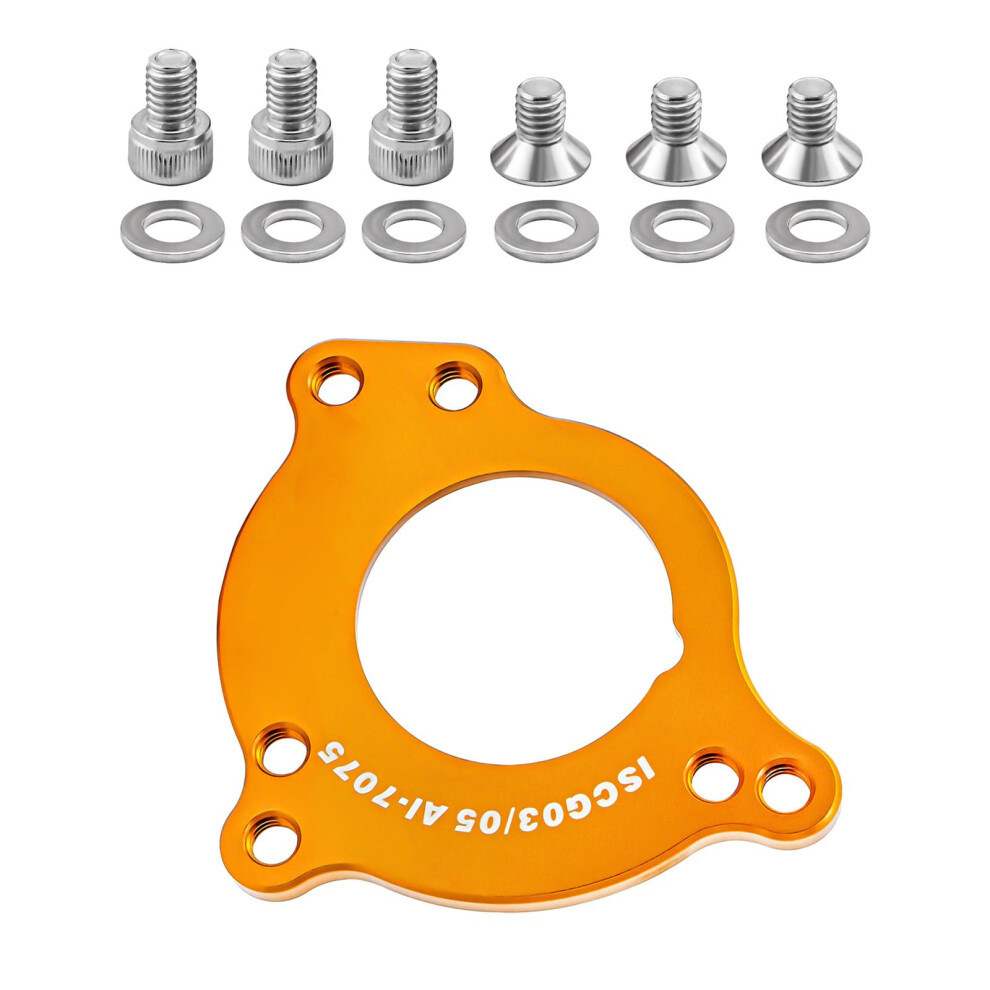 Bicycle Chain Guide Adapter Holder Gold Compatible with Bottom Bracket and Chain Guard for Bicycle Conversion