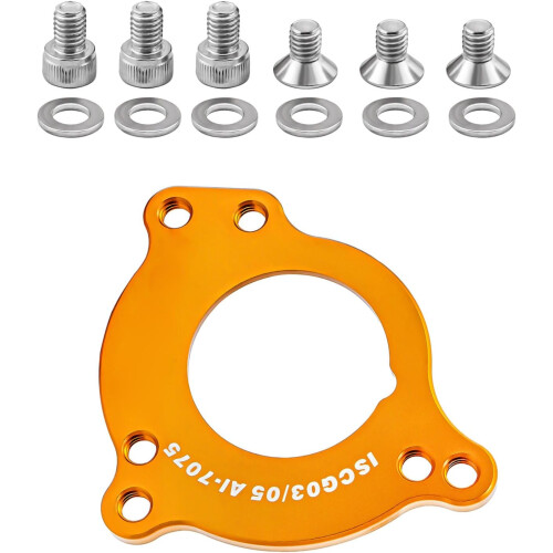 Bicycle Chain Guide Adapter Holder Gold Compatible with Bottom Bracket and Chain Guard for Bicycle Conversion 1