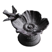 Vogelfutterhaus Metal Bird Feeder Station for Garden, Vintage Design, Cast Iron with Bronze Finish for Wild Birds