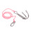 Double Dual Drift Hook, inox 316, rose, 124 g avec ligne 11