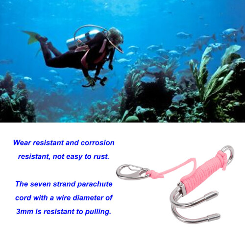 Double Dual Drift Hook, inox 316, rose, 124 g avec ligne 2