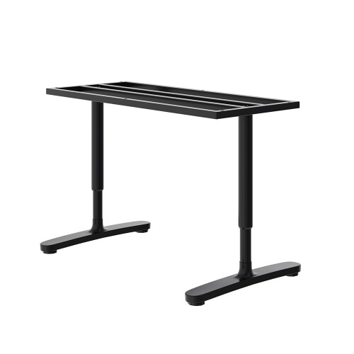 Living And Home Adjustable Height Table Legs with Table Underframe, Black 1