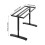Living And Home Adjustable Height Table Legs with Table Underframe, Black 6