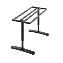 Adjustable Height Table Legs with Table Underframe, Black