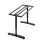 Living And Home Adjustable Height Table Legs with Table Underframe, Black 1