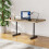 Living And Home Adjustable Height Table Legs with Table Underframe, Black 4