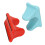 2-teiliges Psoas-Release-Werkzeugset Rot/Blau ABS 9