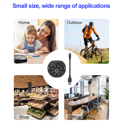 1080P Mini-Kamera ABS 67g 4-128GB 2h 90 2