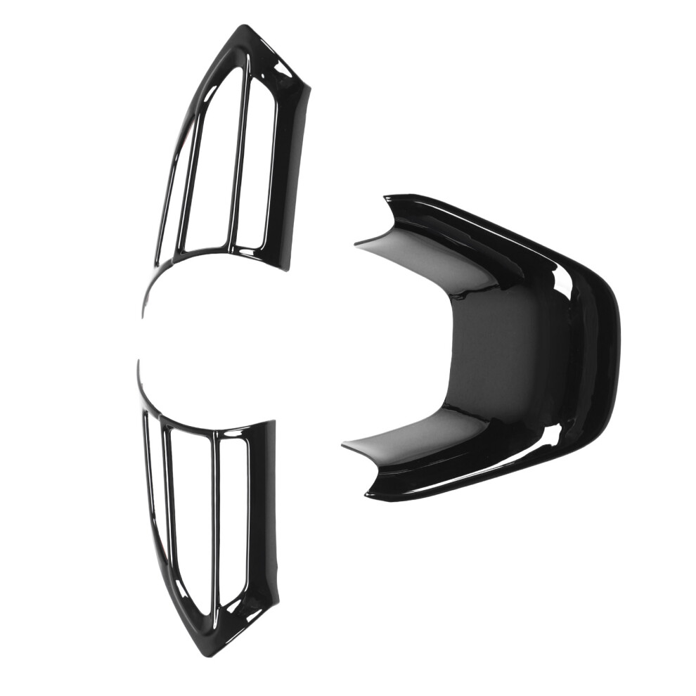 3Pcs Bright Steering Wheel Trim Frame For Yaris Cross Sienta Aqua Black 7631340281397