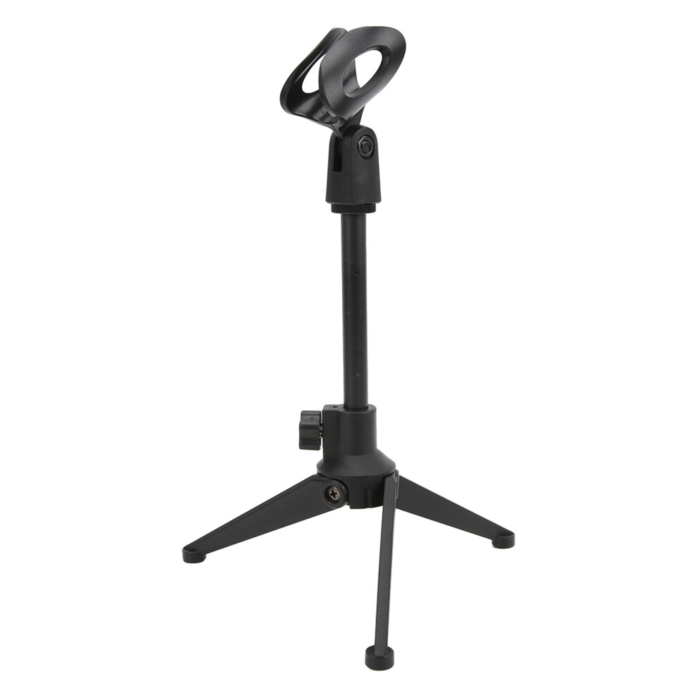Lightweight Microphone Tripod Stand for Desktop with Adjustable Height and Clip