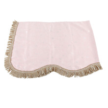 Copertura antipolvere in velluto per tastiera a 88 tasti con nappe rosa