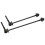 RISK 1 Pair MTB Bicycle Hub Skewers Titanium Alloy Axle Quick Release Black 3