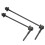 RISK 1 Pair MTB Bicycle Hub Skewers Titanium Alloy Axle Quick Release Black 16