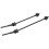 RISK 1 Pair MTB Bicycle Hub Skewers Titanium Alloy Axle Quick Release Black 1