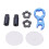 7pcs Titanium Alloy Bicycle Presta Valve Cap Nut Set, Black, Strong & Lightweight 2