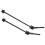 RISK 1 Pair MTB Bicycle Hub Skewers Titanium Alloy Axle Quick Release Black 6