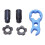7pcs Titanium Alloy Bicycle Presta Valve Cap Nut Set, Black, Strong & Lightweight 1